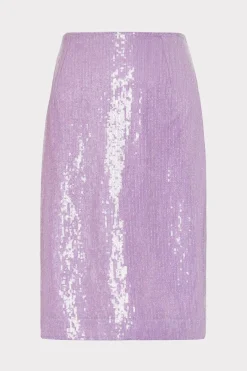MILLY Skirts-Adley Sequin Skirt