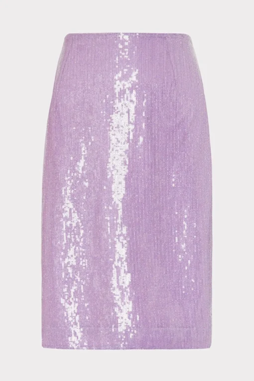 MILLY Skirts-Adley Sequin Skirt