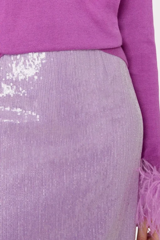 MILLY Skirts-Adley Sequin Skirt