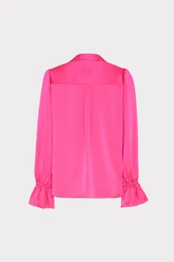 MILLY Tops-Aida Satin Top