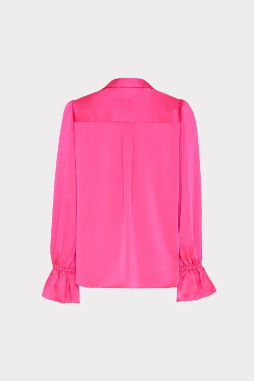 MILLY Tops-Aida Satin Top