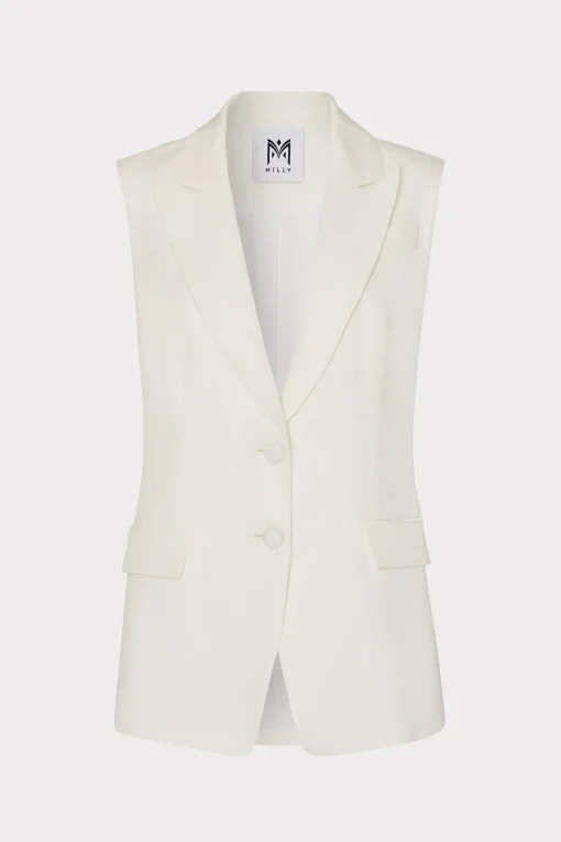 MILLY Jumpsuits & Rompers-Alba Sleeveless Blazer