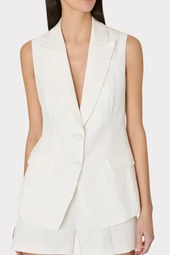 MILLY Jumpsuits & Rompers-Alba Sleeveless Blazer