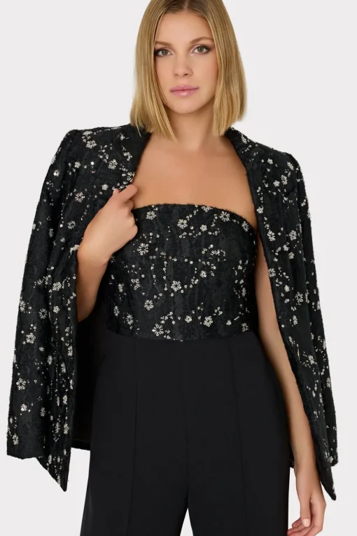 MILLY Coats & Jackets-Alexa Beaded Blazer
