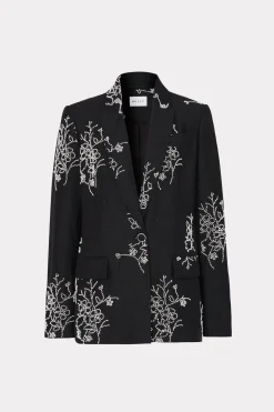 MILLY Blazers-Alexa Beaded Embroidery Blazer