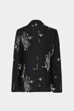 MILLY Coats & Jackets-Alexa Beaded Embroidery Blazer