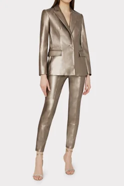 MILLY Blazers-Alexa Vegan Leather Blazer