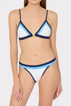 MILLY Bikinis-Amalfi Color Block Bikini Top