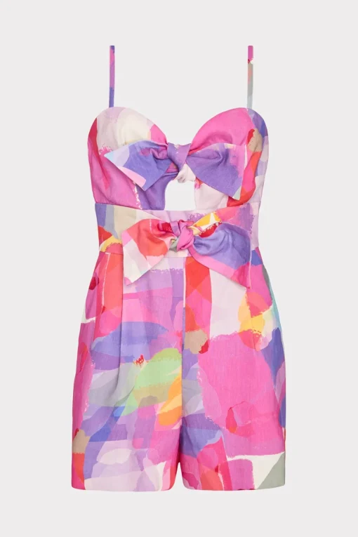 MILLY Jumpsuits & Rompers-Anya Rainbow Waterfall Romper