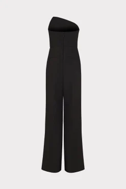MILLY Jumpsuits & Rompers-Atlas Cady One Shoulder Jumpsuit