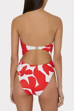 MILLY Jumpsuits & Rompers-Beach Diva Grand Foliage Printed One Piece