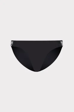 MILLY Jumpsuits & Rompers-Beaded Applique Bikini Bottom With Side Tabs