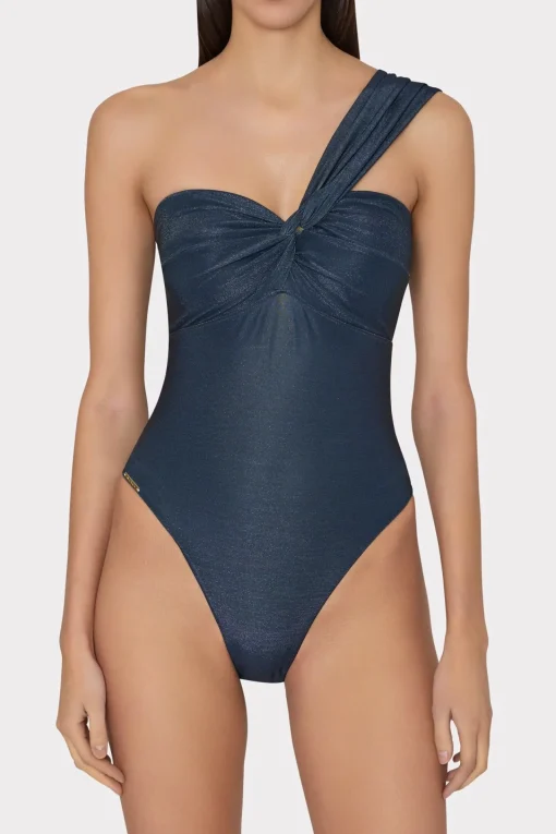 MILLY Jumpsuits & Rompers-Betsy Bandeau Shimmer One Piece