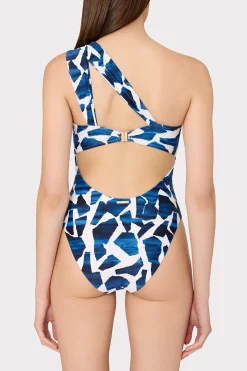 MILLY One Piece Swimsuits-Betsy Ocean Puzzle Bandeau One Piece