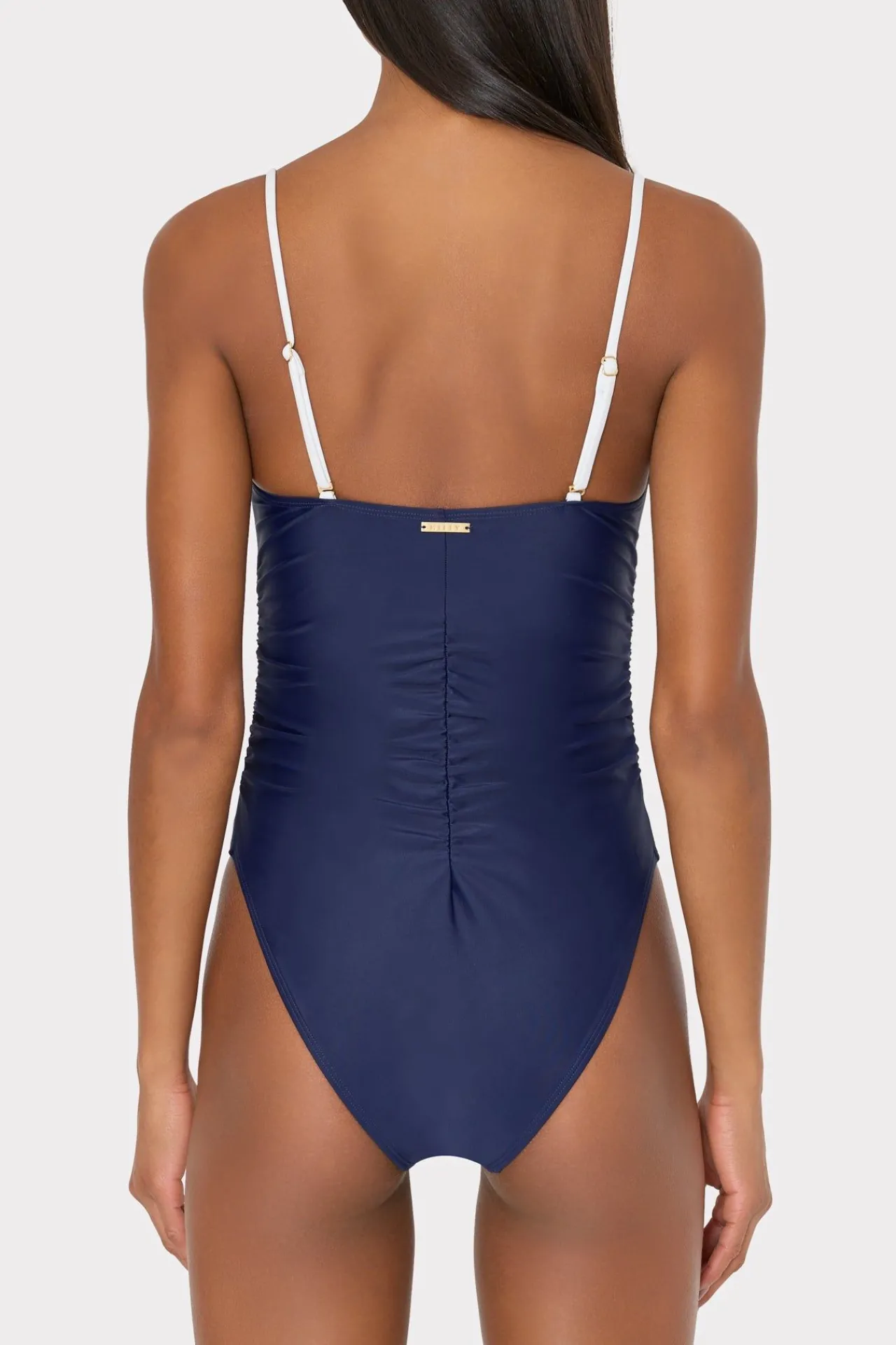 MILLY Jumpsuits & Rompers-Color Block Ruched One Piece