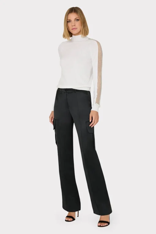 MILLY Sweaters & Knits-Crystal Racer Turtleneck