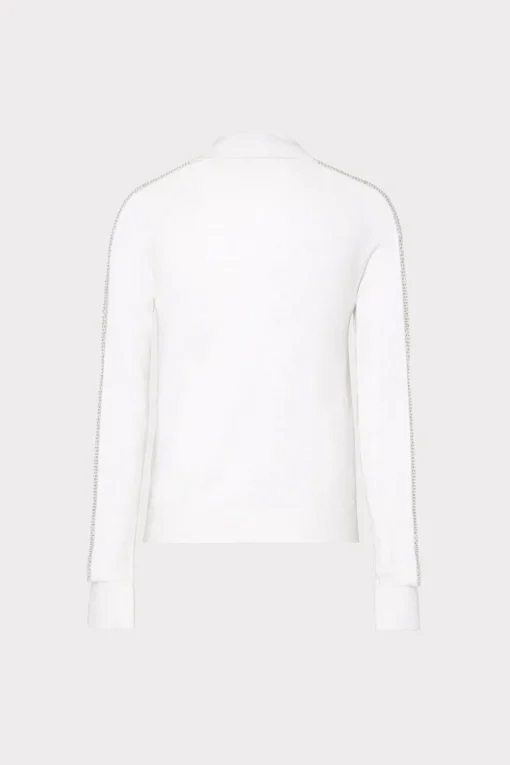 MILLY Sweaters & Knits-Crystal Racer Turtleneck