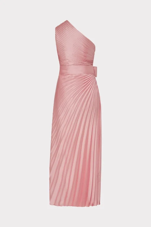 MILLY Pink Dresses-Estelle Satin Dress