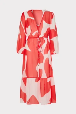 MILLY Cover-Ups-Fiona Grand Foliage Cover-Up