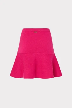 MILLY Skirts-Flare Knit Skirt