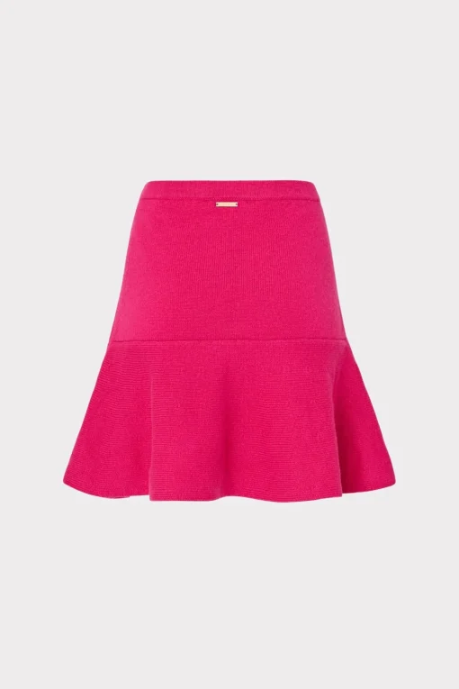 MILLY Skirts-Flare Knit Skirt