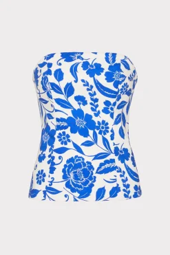 MILLY Matching Sets-Flowers Of Spain Linen Top