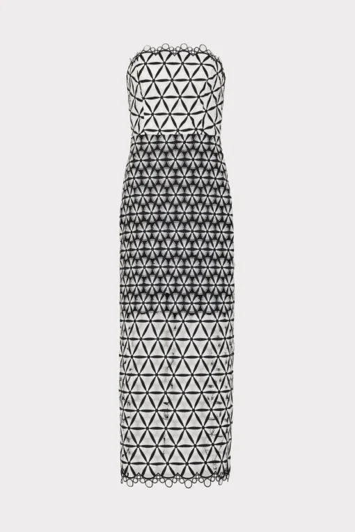 MILLY Little Black Dresses-Geo Star Lace Dress
