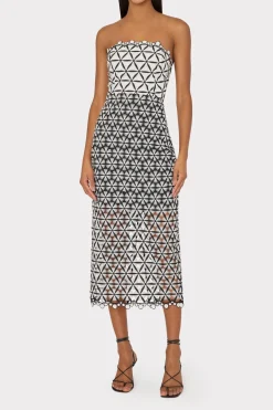 MILLY Little Black Dresses-Geo Star Lace Dress