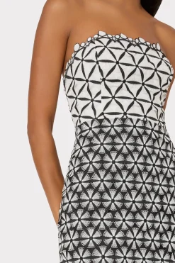 MILLY Little Black Dresses-Geo Star Lace Dress