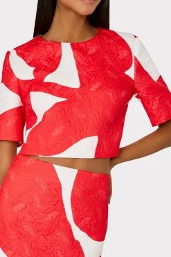 MILLY Matching Sets-Grand Foliage Modern Mini Skirt