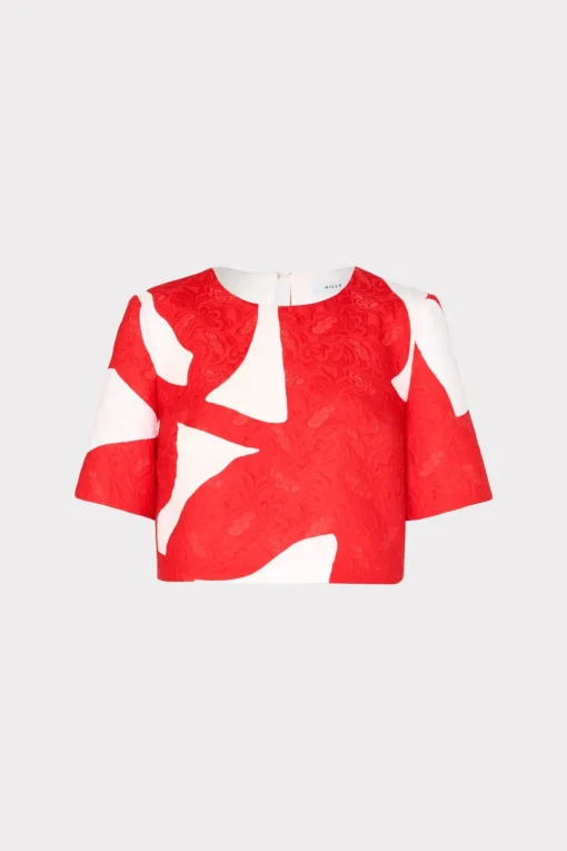 MILLY Tops-Grand Foliage Top