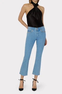 MILLY Pants-Hali Crystal Embellished Jeans