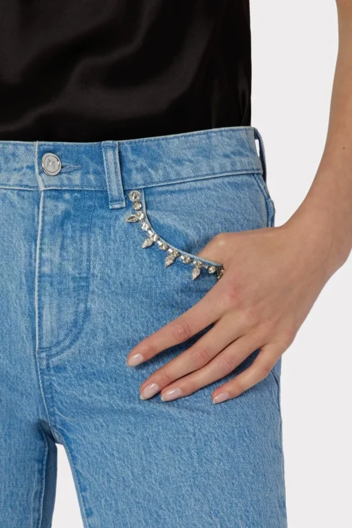 MILLY Pants-Hali Crystal Embellished Jeans