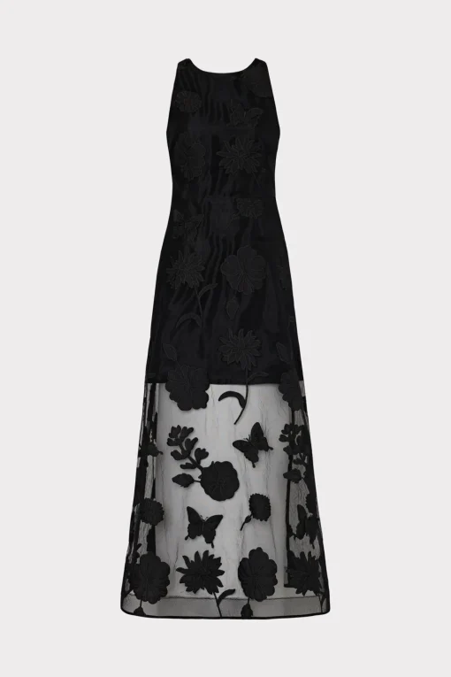 MILLY Guest Of Dresses-Hannah 3D Butterfly Embroidery Dress