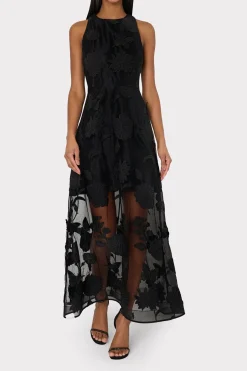 MILLY Guest Of Dresses-Hannah 3D Butterfly Embroidery Dress