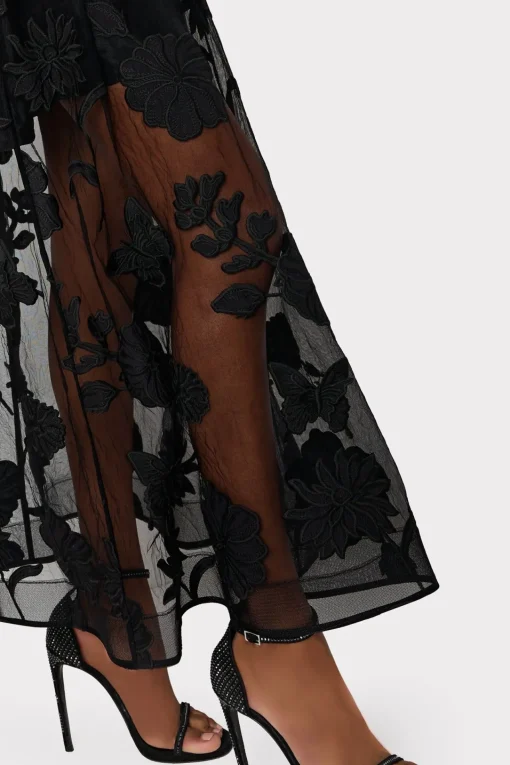 MILLY Evening Gowns-Hannah 3D Butterfly Embroidery Dress