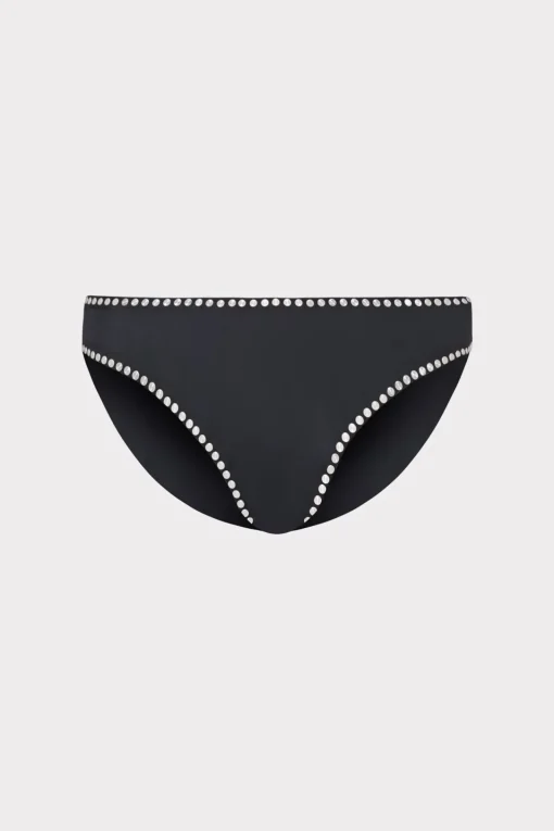 MILLY Jumpsuits & Rompers-Heat Set Embellishment Bikini Bottom