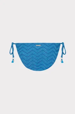 MILLY Jumpsuits & Rompers-Jacquard String Bikini Bottom