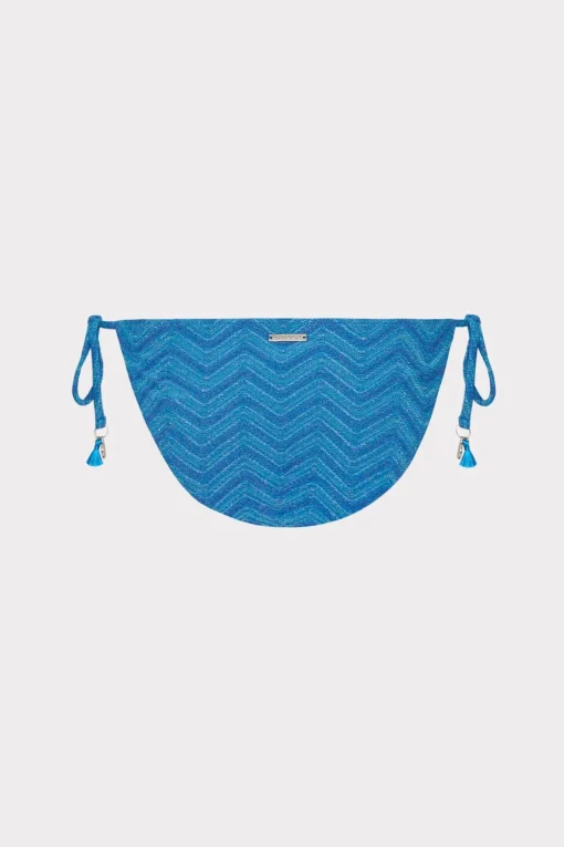 MILLY Jumpsuits & Rompers-Jacquard String Bikini Bottom