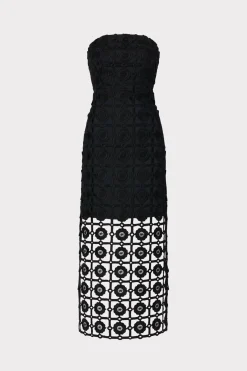 MILLY Little Black Dresses-Kait Tile Lace Dress