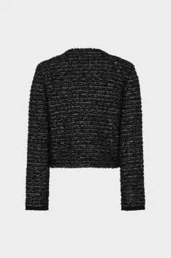 MILLY Sweaters & Knits-Knit Textured Boucle Cardigan Jacket