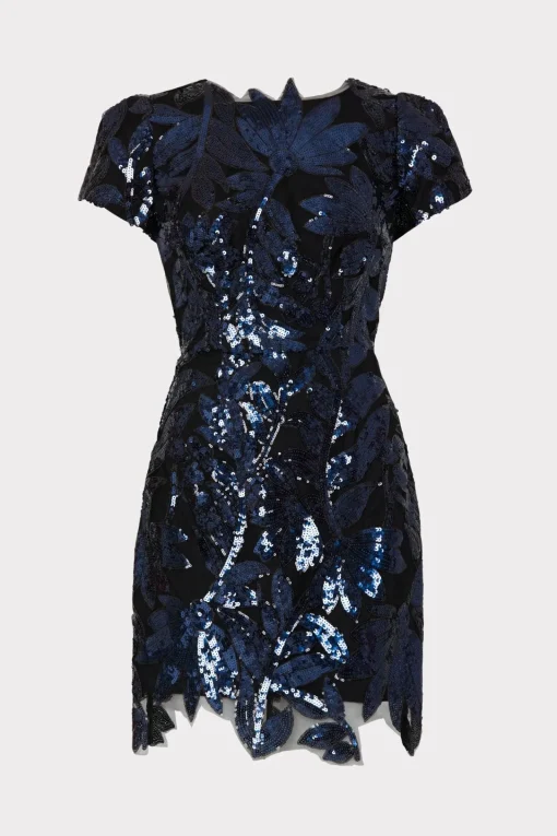 MILLY Jumpsuits & Rompers-Kyla Floral Sequins Dress