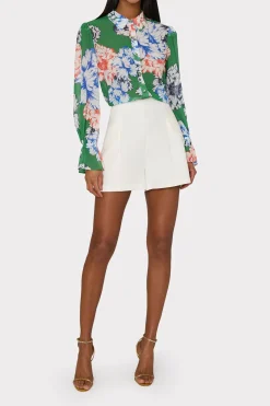 MILLY Jumpsuits & Rompers-Lacey Petals In Bloom Blouse