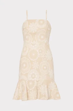 MILLY Sundresses-Linen Embroidered Dress