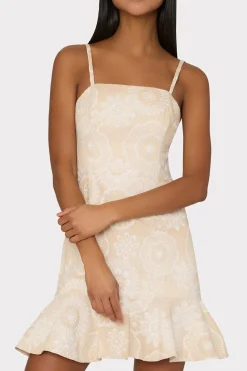 MILLY Sundresses-Linen Embroidered Dress
