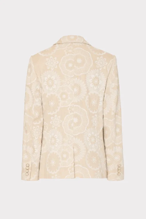 MILLY Matching Sets-Linen Embroidered Jacket