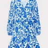 MILLY Mini Dresses-Liv Flowers Of Spain Pleated Dress