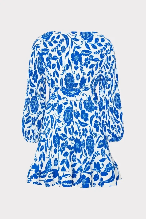 MILLY Mini Dresses-Liv Flowers Of Spain Pleated Dress