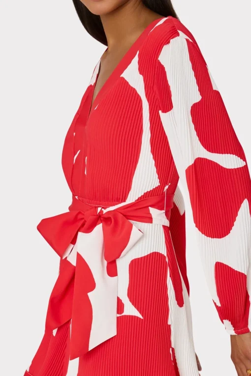 MILLY Cocktail Dresses-Liv Grand Foliage Pleated Dress