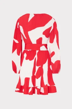 MILLY Day Dresses-Liv Grand Foliage Pleated Dress